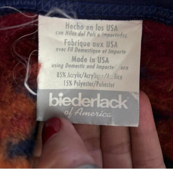 Biederlack Cuddle Wrap Snap Stadium Throw Aztec Tribal Blanket Zipper 77"x56" - Picture 3 of 15